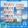 Transfronterizo en stock patrón de logo impresión antiadherente arena secado rápido color suave absorbente de sudor natación gofrado toalla de playa