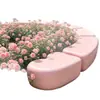Bancos coloridos personalizados em GRC, assentos populares para tirar fotos, bancos especiais para filas de parques temáticos, assentos para canteiros de flores