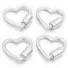 Hebilla de Conexión de Acero Inoxidable Corazón Pequeño Estrella de Cinco Puntas Ovalada Rectangular Galvanizado Conservante del Color Accesorios para Pulsera Collar DIY