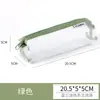 Bolsa de Lápices de Malla Estéreo Gran Capacidad Ins Transparente Bolsa de Lápices Pequeña Fresca Bolsa de Almacenamiento para Papelería Estudiante Bolsa con Cremallera de Nylon