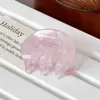 Nuevo Estilo de Principios de Primavera Textura de Acetato Lindo Oval Pequeño Pasador Pinza para Flequillo Elegante Lujo Ligero Pasador de Acetato Pinza para el Cabello