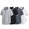 Camisa Polo de Verano de Algodón de Xinjiang para Hombre, Holgada, Delgada, Transpirable, de Media Manga, Top Casual, Camiseta de Manga Corta, Camisa Paul