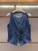 Shenzhen Nanyou Moda Femenina de Gama Alta Verano Nuevo de Moda Chaleco de Mezclilla Adelgazante + Conjunto de Falda