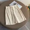 Shorts Femininos Cintura Alta Calças Wide Leg Tendência Calças Esportivas Casuais Comprimento Médio Design Assimétrico Levemente Elástico