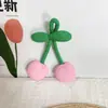 Llavero Colgante Color Caramelo Lindo Nuevo Colgante Ins Macarrón Cereza Bolsa Joyería Pequeña Creativo Mochila Escolar