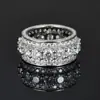 Anillo de Plata S925 con Moissanita Incrustada para Hombre Hip-Hop Europeo y Americano de Venta Caliente Transfronteriza Joyería de Moda Hip-Hop Fábrica Personalizada