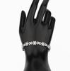 Elle Mosha Moda Estilo Coreano Elegante Pulseira Cruzada Flor Zircônia Design Feminino Senso de Design Celebridade Online Livro Vermelho Estilo Live