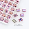 Pedrería de Cristal de Hielo Dongzhou, Rectangular, de Ángulo Recto, con Base Puntiaguda, Pedrería de Vidrio, Decoraciones de Uñas Estilo Chino Imitación, Accesorios para Uñas