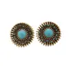 Pendientes de Aleación de Cobre para Mujer con Estilo Retro Francés, Diseño de Nicho, Temperamento Elegante de Gama Alta, Transmisión en Vivo Transfronteriza de Segunda Mano