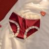 Ano de nascimento cueca vermelha de algodão escovado sem costura sem costura grafeno respirável 5A virilha antibacteriana cuecas femininas