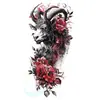 Suministro Exclusivo Transfronterizo de Tatuajes de Cofre de Dragón y Hombro, Tatuajes de Flor de Dragón en el Brazo, Tatuajes Realistas de Línea, Impermeables, de Larga Duración, Audaces Pegatinas de Tatuaje Estilo Celebridad de Internet