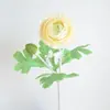 Haste Única com 2 Flores de Lótus Artificiais, Flores de Seda Peônia para Decorações de Casamento, Decoração de Casa, Flores Artificiais, Materiais Florais Artificiais Atacado