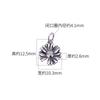 Plata esterlina s925 colgante de flor pequeña de margarita hecho a mano DIY pulsera collar de cuerda trenzada con cuentas accesorios de joyería colgante de flor