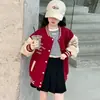 Ropa exterior de primavera para niñas 2026 nuevo estilo chaqueta de primavera y otoño de moda para niñas mayores, chaqueta de béisbol con bloques de color de otoño
