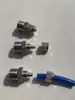 Conexão rápida de aço inoxidável M18x1,5-6x8, com rosca externa M18x1,5, para conectar a um tubo de PU de 6mm de diâmetro interno e 8mm de diâmetro externo