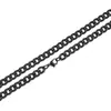 3.5 5 6 7 8 10 mm acero inoxidable hip hop hombres acero de titanio collar cadena cubana cadena simple cadena para suéter mujeres