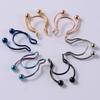 Piercing de Nariz Falso com Antlers de Aço Inoxidável Transfronteiriço com Zircônia Septo Ajustável Sem Furo Perfurado Distintivo Cravação de Nariz