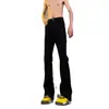Moda de Verano 2025 para Hombre Estilo Hong Kong Jeans con Letra Personalizada Hip-Hop Ins Moda High Street Tendencia Fresco Pantalones Largos