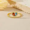 Anel de Amor Personalizado de Moda Europeia e Americana, Prata Esterlina 925 de Alta Qualidade, Anel Versátil Clássico do Dia a Dia em Formato de Coração com Coroa para Mulheres