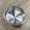 Tigela de Pó de Café de Aço Inoxidável, Filtro de Máquina de Café, Tigela de Pó de Camada Dupla, Tigela Cega de Pressão para Porção Única/Dupla