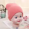 Gorro de Punto para Bebé de 1 a 5 Años 2024 Otoño e Invierno Gorro Infantil Niños y Niñas Color Sólido Lana Cálido de Invierno Gorro de Caramelo