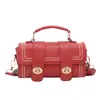 Bolso de Mano de Alta Gama Estilo Almohada Invierno 2025 Nuevo Moda Vintage Versátil Simple Elegante de un Solo Hombro Cruzado Doble Cierre