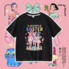Camiseta de Manga Curta Caçadores de Demônios do Comércio Exterior Transfronteiriço para Homens, Mulheres e Crianças, Camiseta Versátil de Manga Meia