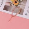 Pulseira simples de osso de cobra de 3mm banhada a cobre base redonda fecho lagosta corrente extensora faça você mesmo acessórios de pulseira de joalheria feitos à mão