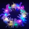Barraca Luminosa Brinquedo Mercado Noturno com Faixa de Cabelo Leve Acessórios para o Cabelo Orelhas de Coelho Orelhas de Coelho Headband Plush Headwear Ground Push Hairpin