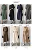 En Stock Japonés Otoño 2026 Nuevo Sin Mangas Bolsillo Manga Larga Longitud Media Casual Solapa Camisa Vestido