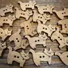 Botones de Madera de Gatito de Dibujos Animados Botones Lindos de Animales de Cáscara de Coco Accesorios Hechos a Mano para Joyería DIY Pulsera Collar Colgante