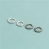 Anillo cerrado de plata esterlina S925, accesorios circulares, anillo para correr, anillo, cuerda, tarjeta de mano, bricolaje, texto hecho a mano, juego, accesorios, material, bolsa