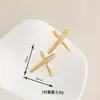 Acero Inoxidable Estilo Coreano Nicho Estilo Fresco Creativo Plegado Amor Pendientes para Mujer Joyería de Lujo Ligero Temperamento Pendientes Venta al por Mayor