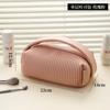 Ins Bolsa Cosmética New Toast para Mujer de Gran Capacidad Portátil para Viaje Almacenamiento Bolsa de Lavado Sentido Avanzado Bolsa de Almacenamiento de Doble Capa