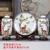 Jingdezhen, pequeño jarrón de cerámica, adornos florales para sala de estar, moderno y sencillo, decoraciones de flores secas para el hogar, botella de porcelana