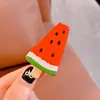Lindos y dulces pasadores para el cabello de niños, pasadores coloridos de paleta de sandía de verano, accesorios creativos y divertidos para el cabello de estudiantes para niñas