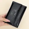 Cartera de Cuero Patentado Ruso Transfronteriza para Mujer Simple de Primera Capa de Piel de Vaca Moda Monedero de Cuero para Mujer Venta al por Mayor