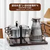 Novo Conjunto de Copos de Chá de Vidro Estilo Chinês para Sala de Estar Doméstica Resistente a Altas Temperaturas Copo de Água Chaleira de Água Copo de Hospitalidade Chaleira de Água Fria de Grande Capacidade