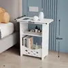 Mesa quadrada de varanda estilo europeu, mesa de centro, criado-mudo de quarto, mesinha, mesinha redonda, mesa de centro redonda, mesa lateral de sofá para sala de estar