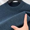 Suéter Hengyuanxiang 100% Lã para Homens, Gola Alta Meia, Novo Suéter de Tricô Base Outono e Inverno para Homens, Pai