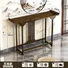 Mesa de entrada estilo chinês contra a parede altar mesa estilo antigo diretamente em frente à porta mesa longa de entrada estilo chinês novo mesa de noivado