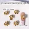 Joias para Nail Art Série Floco de Neve Brilhante Luxo Leve Zircônia Incrustada em Cobre Atmosfera de Outono e Inverno Natalina Decoração de Unhas