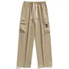 Pantalones de Trabajo para Montañismo al Aire Libre Estilo Nuevo Otoño para Hombre, Sueltos, Casuales, Versátiles, de Pierna Ancha, Deportivos Largos