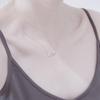 Collar de espina de pescado de plata 925 bañado en Zhen Rong, versión coreana de la sencilla y generosa cadena de clavícula Mori para mujeres de una generación de cabello