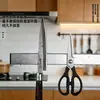 Estante magnético para cuchillos de acero inoxidable 304, estante magnético fuerte sin taladro, estante de almacenamiento para cocina, colgador de cuchillos multifuncional