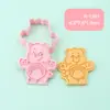 Molde para Galletas de Dibujos Animados Oso Arcoíris Simulación de Tiempo en Familia Herramienta Creativa DIY para Hornear Galletas