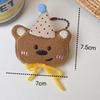 Chapéu dos desenhos animados urso coelho pingente mochila pingente talão corrente chaveiro pingente bonito animal pingente atacado