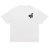 Camiseta de seda de leche estilo americano con estampado de letras nuevo, cuello redondo, manga corta, top unisex, corte holgado, casual de verano