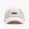 Gorra de Béisbol Suave con Bordado de Letra de Primavera y Otoño Desgastada, Visera Curva Lavada, Gorra Ligera y Transpirable para Hombre con Protección Solar