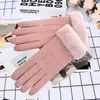 Guantes de invierno para mujer con forro polar, engrosados, a prueba de frío, cálidos, cortavientos, para exteriores, equitación, conducción, tacto de terciopelo, algodón, venta al por mayor